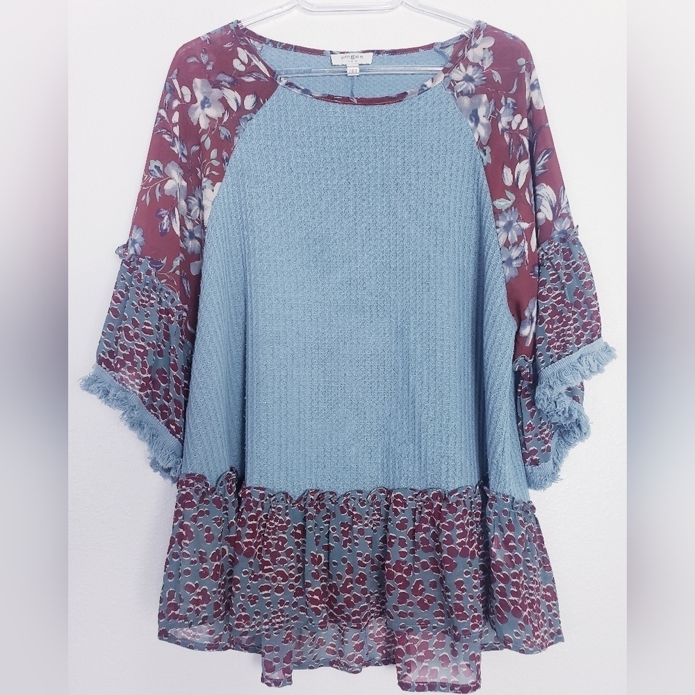 Umgee Waffle Knit Top